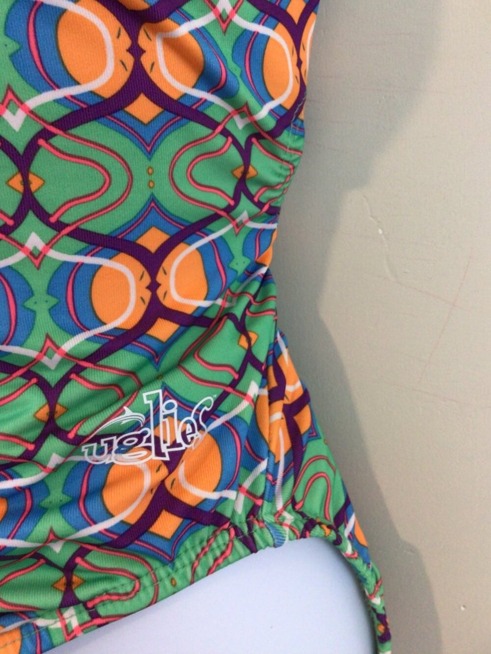 3/$10💕 Dolfin Uglies Multi Colored Printed One Piece Swim Suit Swimsuit Size 32 - Picture 3 of 5